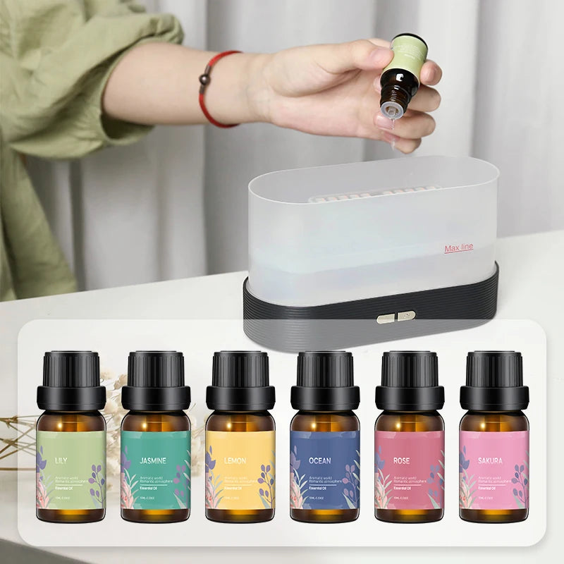 essential oil on diffuser demonstration